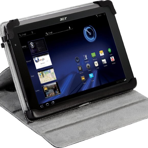GENTLY USED LEATHER CASE/STAND for Acer ICONIA TAB A500. Please Read All. - Picture 3 of 6